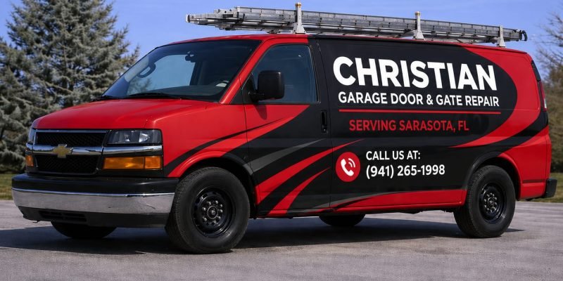 Our Service Van At The Location